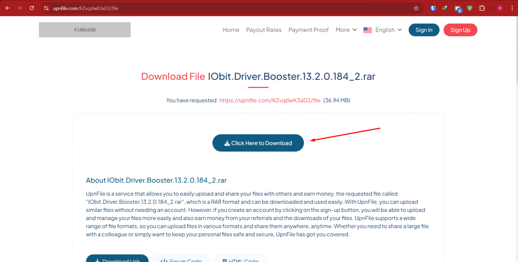 Final Download Button UpnFile